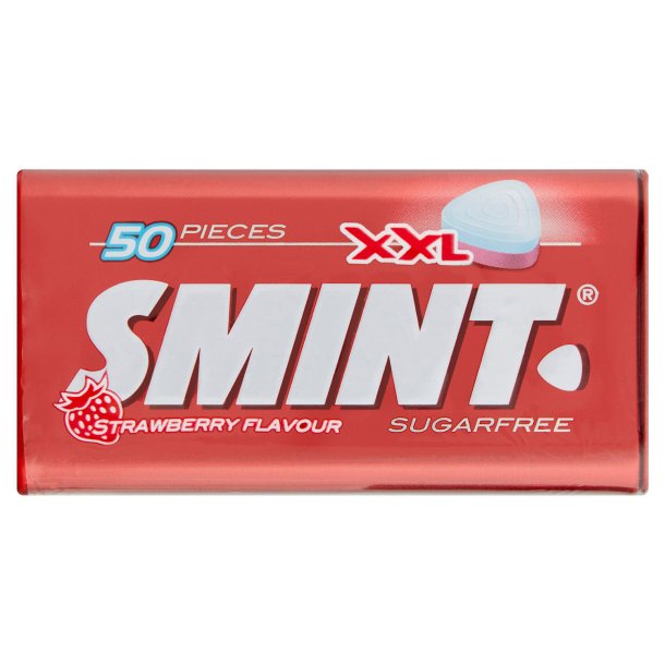 Smint XXL Strawberry Sukkerfri Pastiller (50 stk.)