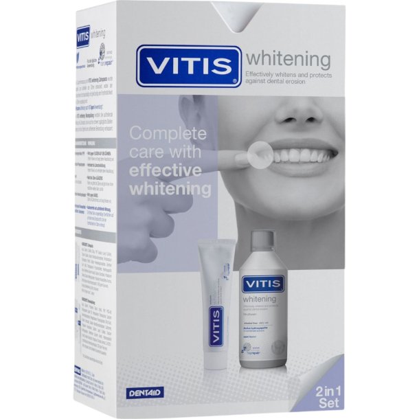 VITIS Hydroxyapatit Whitening 2-in-1 Set (Zahnpasta 100 ml + Mundsp�lung 500 ml)