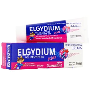 Elgydium Kids barntandkr�m Grenadine 3–6 �r (50 ml)