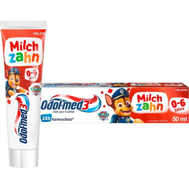 PAW PATROL Barntandkr�m Odol-med3 Milchzahn 0–6 �r (50 ml)
