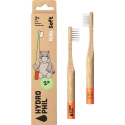 Hydrophil Kids Soft bamboe tandenborstels vanaf 3 jaar (2 st.)