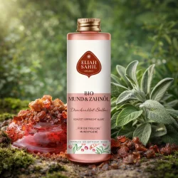 Oil Pulling Eliah Sahil Bio Luomu suu- ja hammas�ljy, drakenveri ja salvia – 100 ml