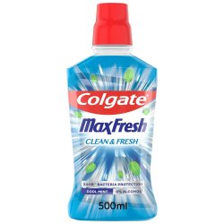 Colgate MaxFresh Clean &amp; Fresh Cool Mint Mundskyl (500 ml)