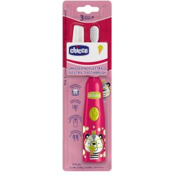 Chicco Elektrisk Tandb�rste til B�rn 3+ �r � Panda Pink (1 stk.)