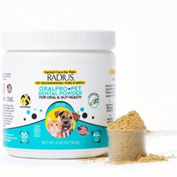 Tandv�rdspulver f�r hundar &amp; katter RADIUS OralPro+ Pet Dental &amp; Gut Powder  Vanilla (100 g)