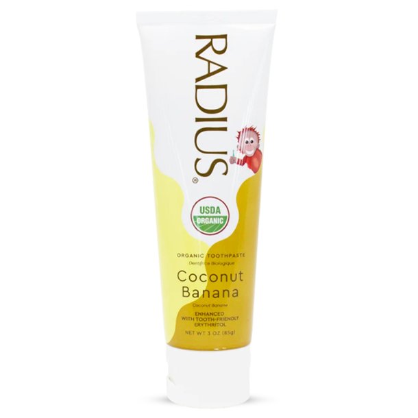 �kologisk B�rnetandpasta RADIUS Organic Coconut Banana (85 g)
