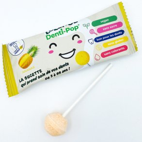 Lollitol Denti-Pop Ananas � sukkerfri slikkepind med xylitol 6g