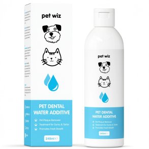 Pet Wiz Dental Water Additive f�r Hunde & Katzen (240 ml)