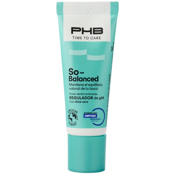 pH-balanserende tannkrem PHB Time To Care So-Balanced (reisetube 15 ml)
