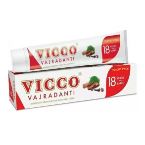 Vicco Vajradanti Ayurvedisk tandkr�m med 18 �rter och barkextrakt (100 g)