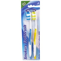 Hrde Tandbrster 2 stk. ACTIVE Oral Care Smokers