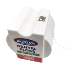 Floss 200 mtr. Waxed Active Oral Care Mint