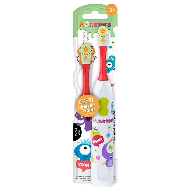 El-Tandbrste til Brn MONSTERS Batteri Fra 3 r