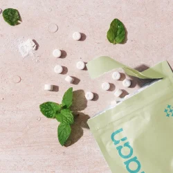Hydroxyapatite Munnskyll-tabletter KAYLAAN Xylitol &amp; Mint (refill 90 stk.)