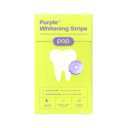 POP Purple Whitening Strips med PAP &amp; Hydroxyapatit – 7 behandlinger