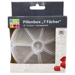 Pilleboks Rund Pilleske 7 Rum