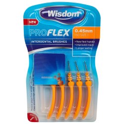 Gapborstar Wisdom Proflex 0,45 mm. ISO 1 ORANGE