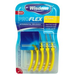 Gapborstar Wisdom Proflex 0,70 mm. ISO 4 GUL