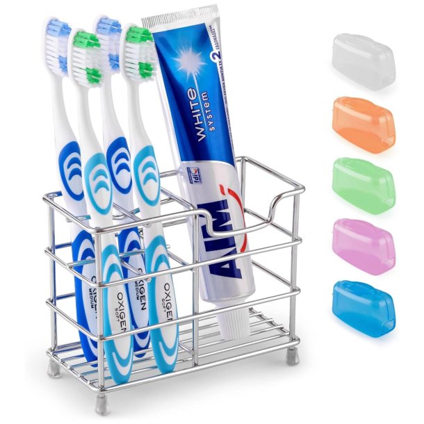 Tandkrm &amp; tandborsthllare Zulay Home Rostfritt Stl
