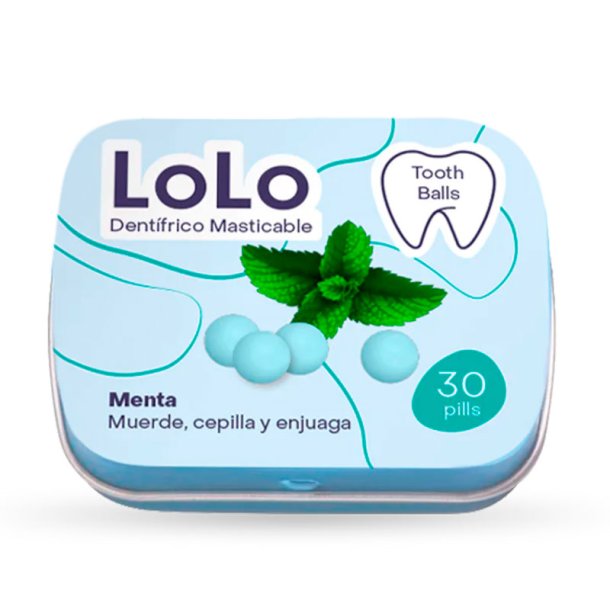 Zahnpasta/Mundsp&uuml;ltabletten Lolo Bio Tooth Balls MINT