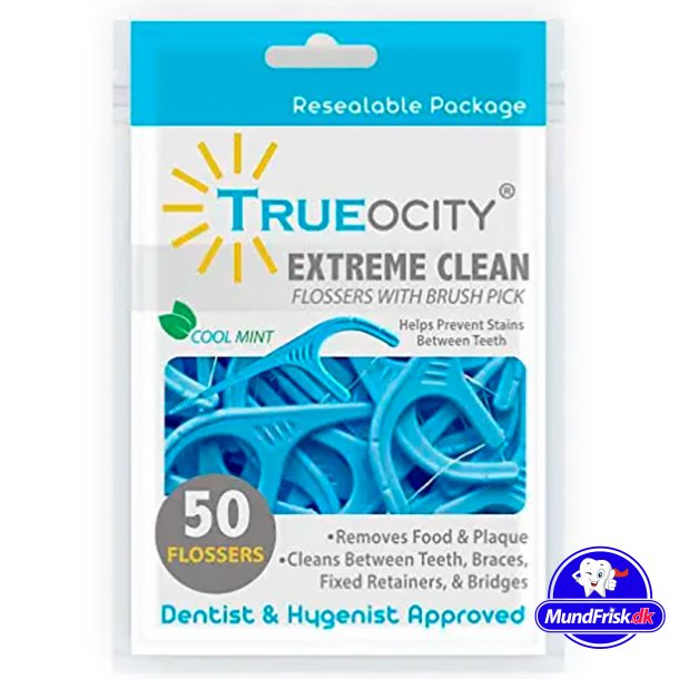 Zahnseidenhalter Trueocity Extreme Clean Flossers 50 Stk.