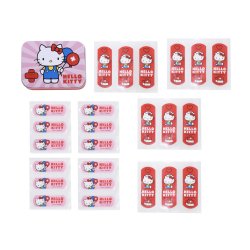 HELLO KITTY Brneplastre 24 stk. Metalske