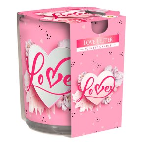 Duftlys Glas LOVE Aura Fragrances Candles