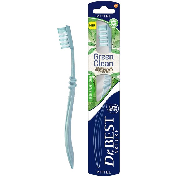 B�rekraftig tannb�rste Dr. Best GreenClean Medium