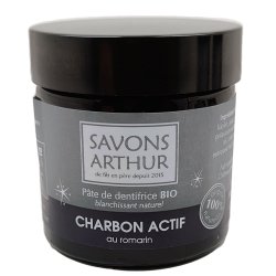 Ekologisk tandkrm Savons Arthur Charcoal & Rosemary