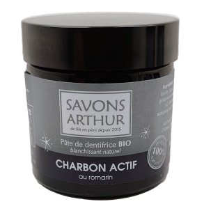 Ekologisk tandkrm Savons Arthur Charcoal & Rosemary