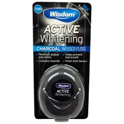 Tanntrd WISDOM Active Whitening Charcoal Floss 50 mtr