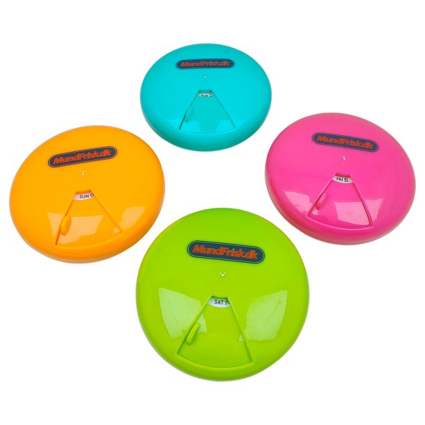 Pilleboks Rundt svingbart lokk Pilleboks 7 rom 