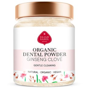 Organisk tannkrem pulver Eliah Sahil Ginseng Clove 60g