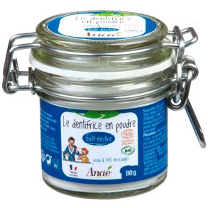kologisk Tandpasta Pulver Glaskrukke Ana Naturlig