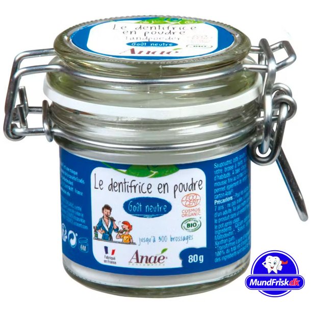 Ekologisk tandkrm Pulverglasburk Ana Natural