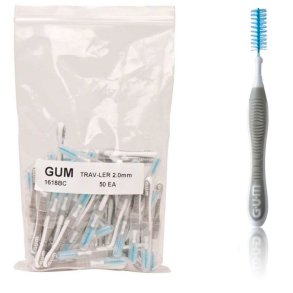 50 stk. GUM TravLer Mellemrumsbrster 2.0 mm ISO 6 GR