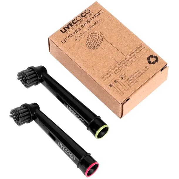 Bredygtige Brstehoveder Til Oral-B LiveCoco Charcoal