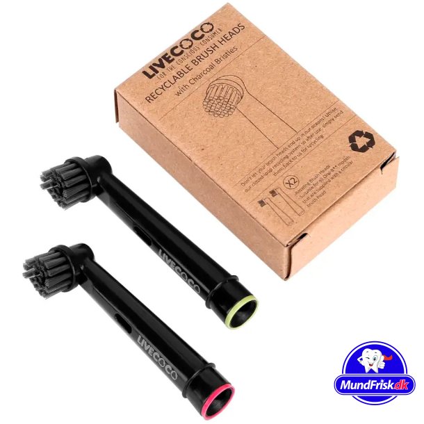 Nachhaltige B&uuml;rstenk&ouml;pfe f&uuml;r Oral-B LiveCoco Charcoal