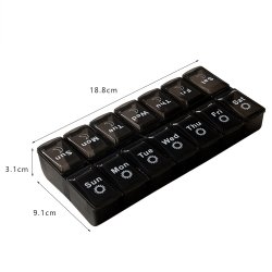 Pilleske Stor Dobbelt Pilleboks Morgen Aften