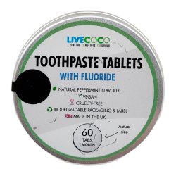 Tandkrmtabletter Live Coco Peppermint Fluoride