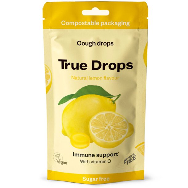 True Drops halspastiller Sitron 70g