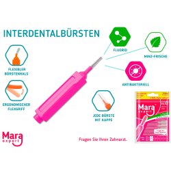 Mellemrumsbrster Premium Mara Expert 0.40 mm ISO 0 PINK