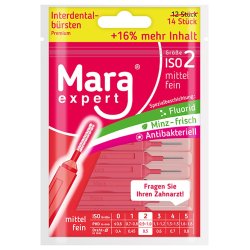 Mellemrumsbrster 14 stk. Mara Expert Premium 0.50 mm ISO 2 RD