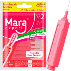 Mellemrumsbrster 14 stk. Mara Expert Premium 0.50 mm ISO 2 RD