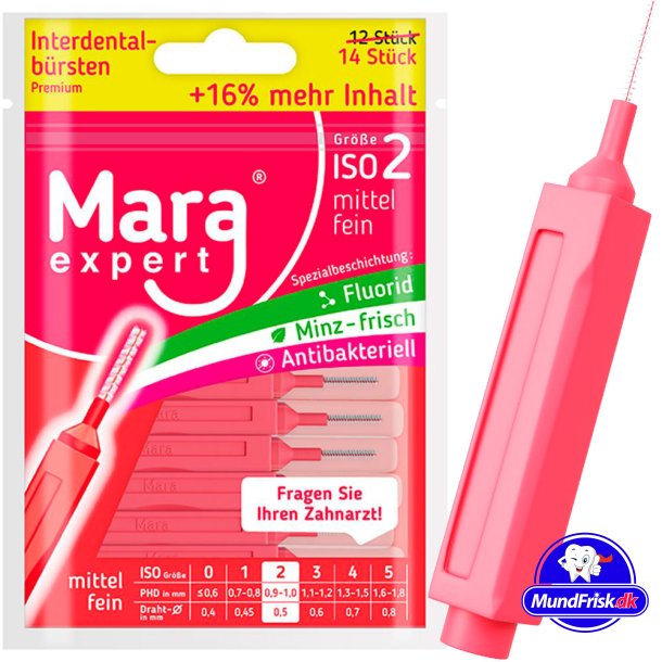 Spaltb&uuml;rsten 14 Stk. Mara Expert Premium 0,50 mm ISO 2 ROT