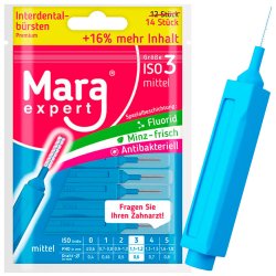 Mellemrumsbrster 14 stk. Mara Expert Premium 0.60 mm ISO 3 BL