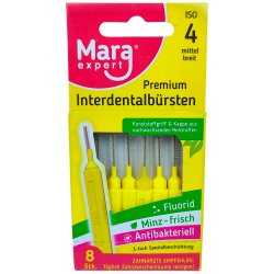 Mellemrumsbrster Premium Mara Expert 0.70 mm ISO 4 GUL
