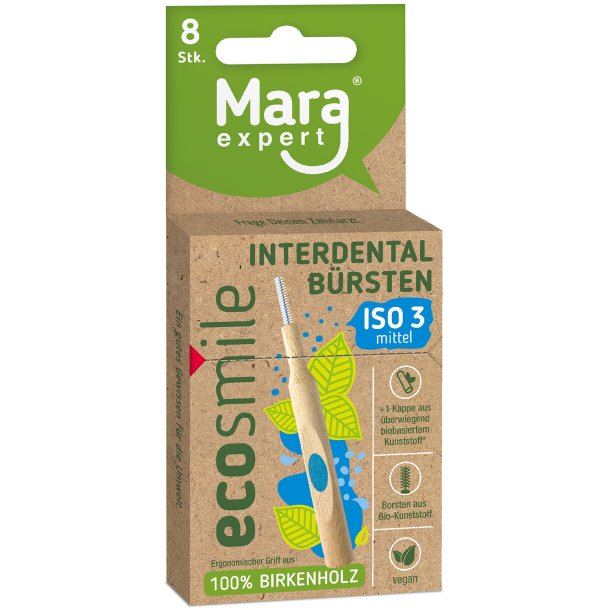 Hllbara mellanrumsborstar Mara Expert EcoSmile 0,60 mm ISO 3