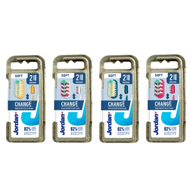 Jordan Tannbrster Skift 2 stk. Refill MYK