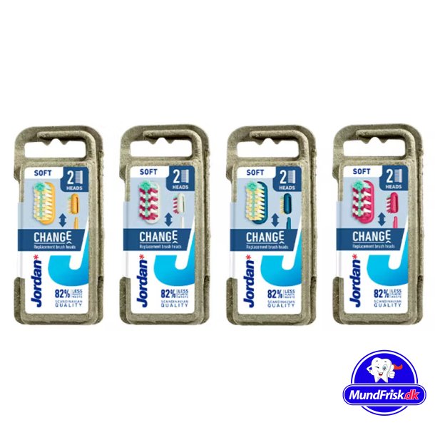 Jordan Tannbrster Skift 2 stk. Refill MYK